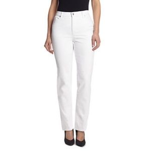 Gloria Vanderbilt White Jeans Misses Size 6